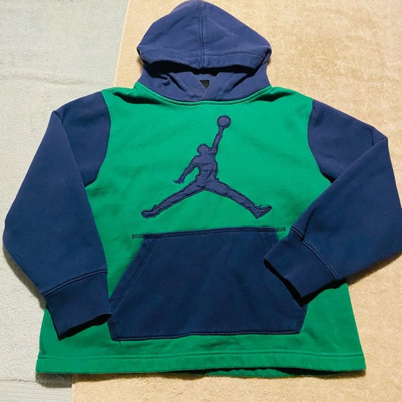 Jordan Other - Nike air Jordan blue and green sweatshirt hoodie size medium